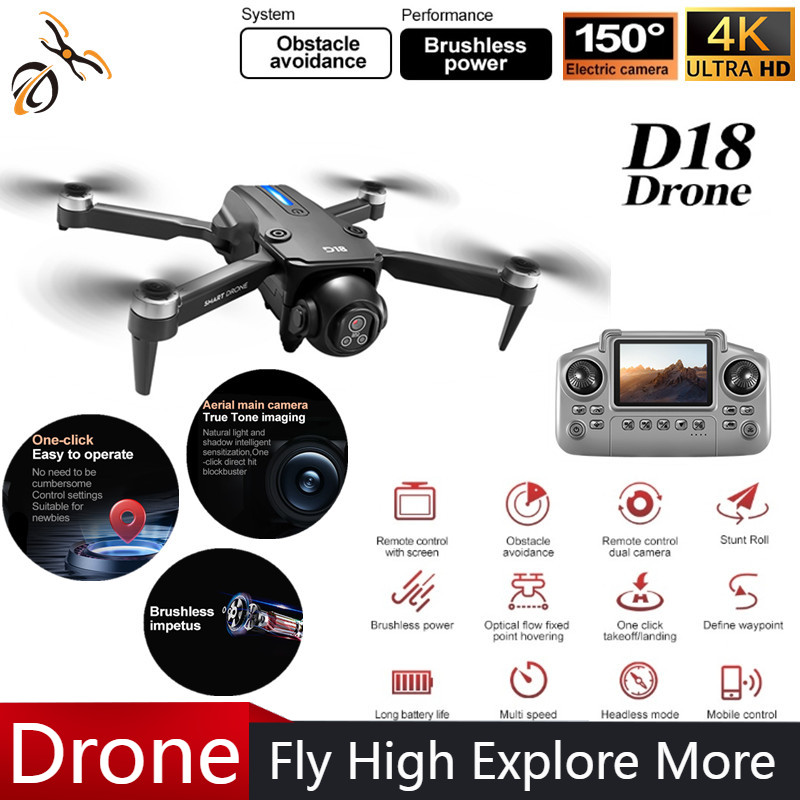 Drone Gimbal 2 Axis - YENI D18 Drone Profesyonel Fotoğrafçılık 4K