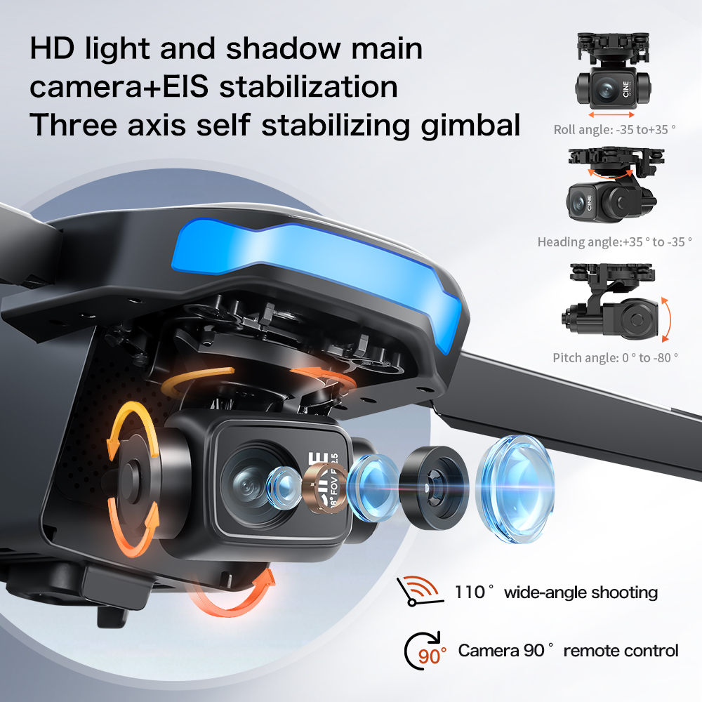 3 Eksenli Gimbal'lı, 5000m Men - Drone Gimbal 3 Axis incelemesi ve fiyatı